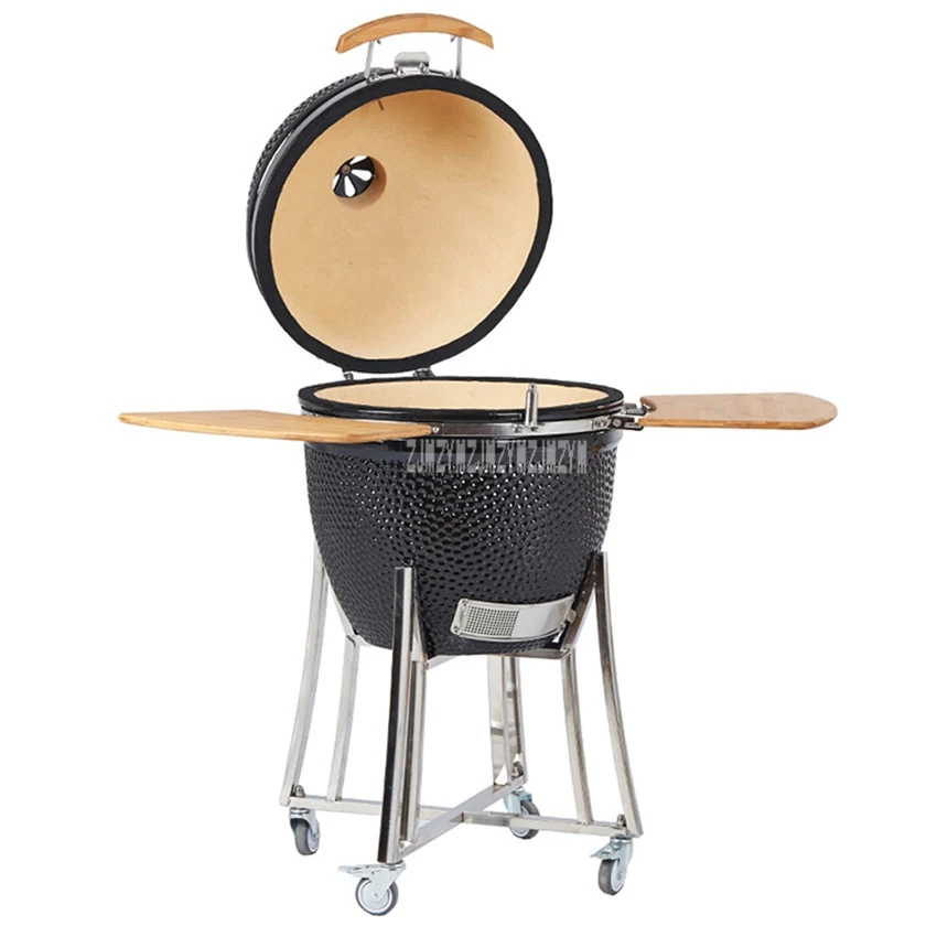 23 inch Ourdoor Stove Egg Shape Ceramic BBQ Grill Charcoal Stove Cooker