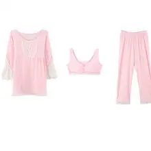 Пижамы женские пижамы Домашняя одежда топы с длинными рукавами пижамный комплект Женский s спальный Костюм Пижама пижамы для женщин