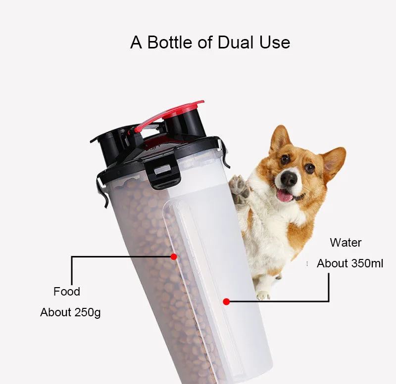 2 In 1 Dog Drinking Water Bottle (2)