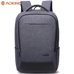 Aoking новый нейлоновый серый мужской рюкзак большой Mochila для ноутбука 14-15 дюймов ноутбук сумки для компьютера мужской рюкзак школьный рюкзак