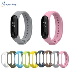 Mi Band 3 Strap Silicone Bracelet for Xiaomi Mi Band 3 black Red Wristband Smart Band Accessories wrist Strap and for Mi Band3