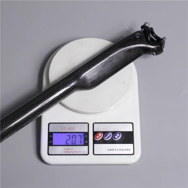 NO LOGO 3K Carbon Fiber MTB Seatpost Lightweight Road Bike Seattube Bicycle Seat Post Black 27.230.831.6mm Cycling Parts (3)