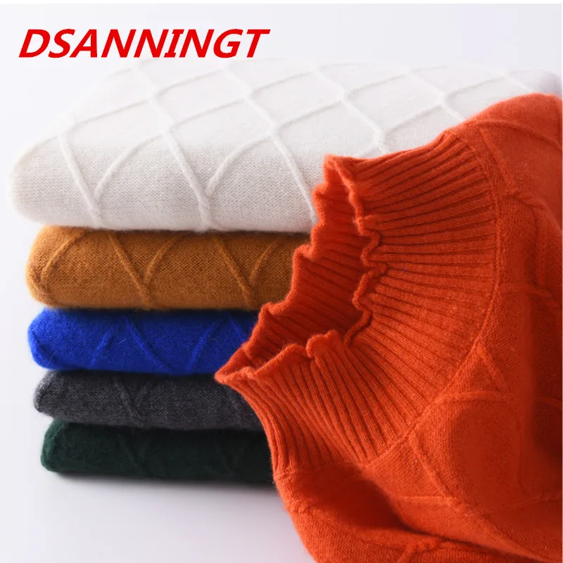 

DSANNINGT 2018 High Quality Cashmere Sweater, Women Sweater Knit Top Sweater Winter Strong Autumn Female Women Oversized Sweater