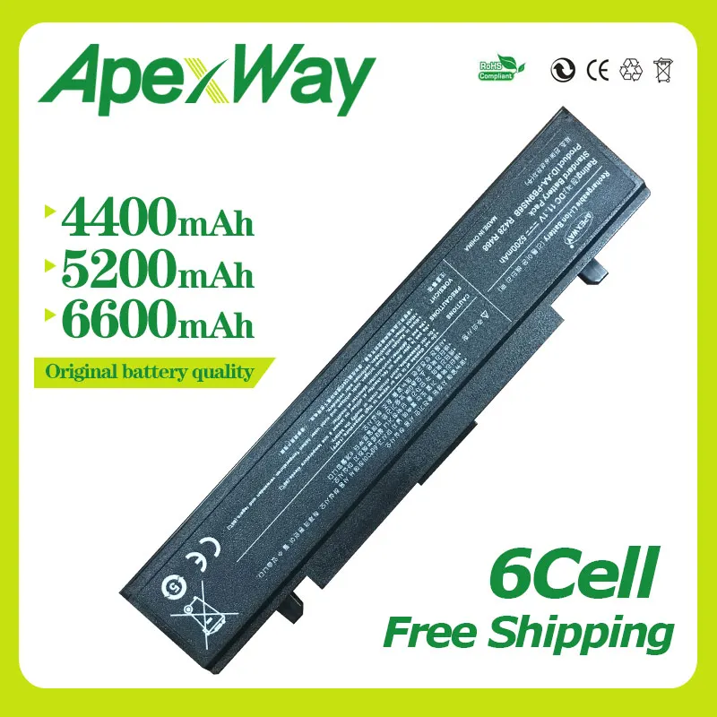 

Apexway 6 cells Battery for Samsung R428 R468 E257 E352 SA20 AA-PB9NC6B NP300E5A NP350E5C NP300V5A NP350V5C NP300E5C NP350E7C