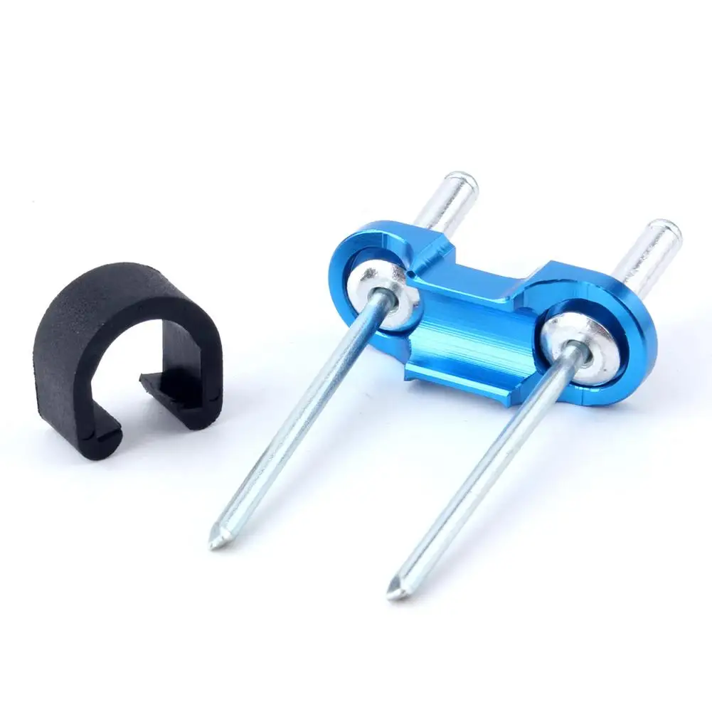 1pcs Aluminum Alloy Oil Tube Fixed Tubing Clamp Bicycle Frame C Buckle Mountain Bike Brake Cable Sets Tube Guide Adapter