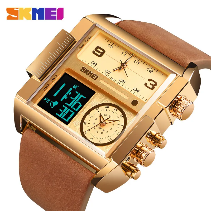 SKMEI мужские s часы лучший бренд класса люкс военные Креативные Часы Мужские кварцевые аналоговые цифровые мужские часы Relogio Masculino 1391