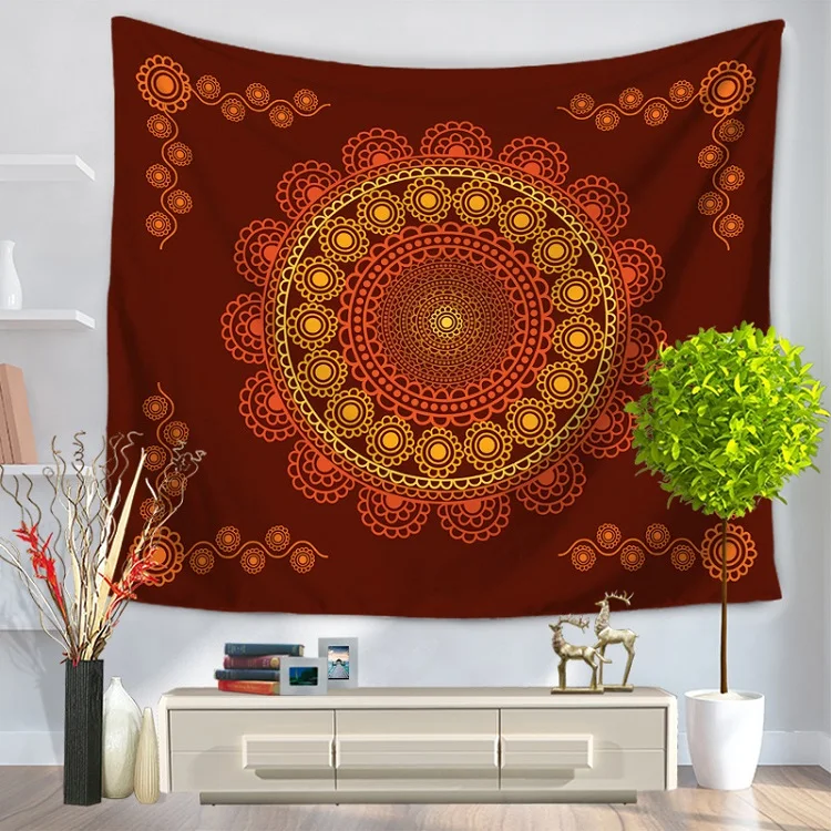 Таинственный геометрическое солнце украшения гобелен 3D печатных йога коврик Настенный Гобелен Мандала Одеяло tapiz сравнению настенный