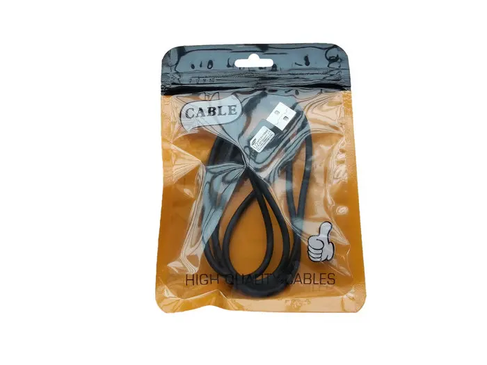 

100pcs 10.5*15cm Clear Zipper Plastic Retail packaging poly opp bag cell phone USB cable hang hole package bag