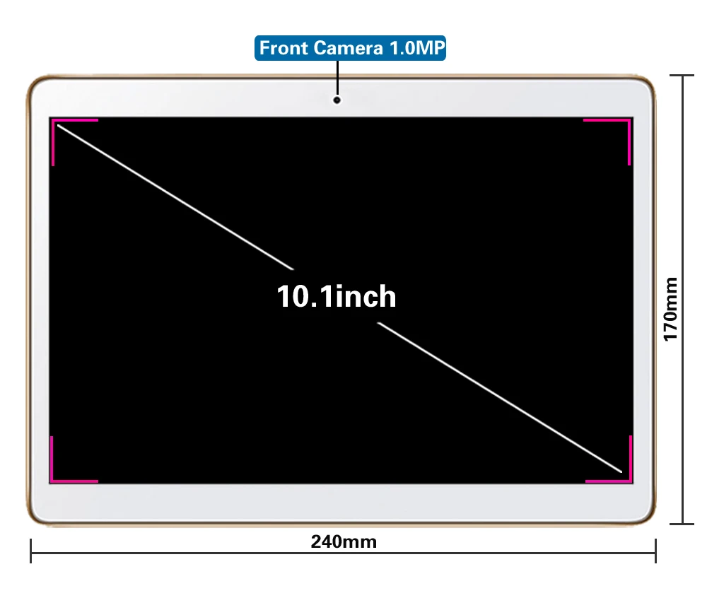 10 дюймов планшетный ПК Octa Core Android 8,0 6 ГБ Оперативная память 64 Гб Встроенная память 8 ядро, Wi-Fi, Gps и 10 10,1 1280*800 ips
