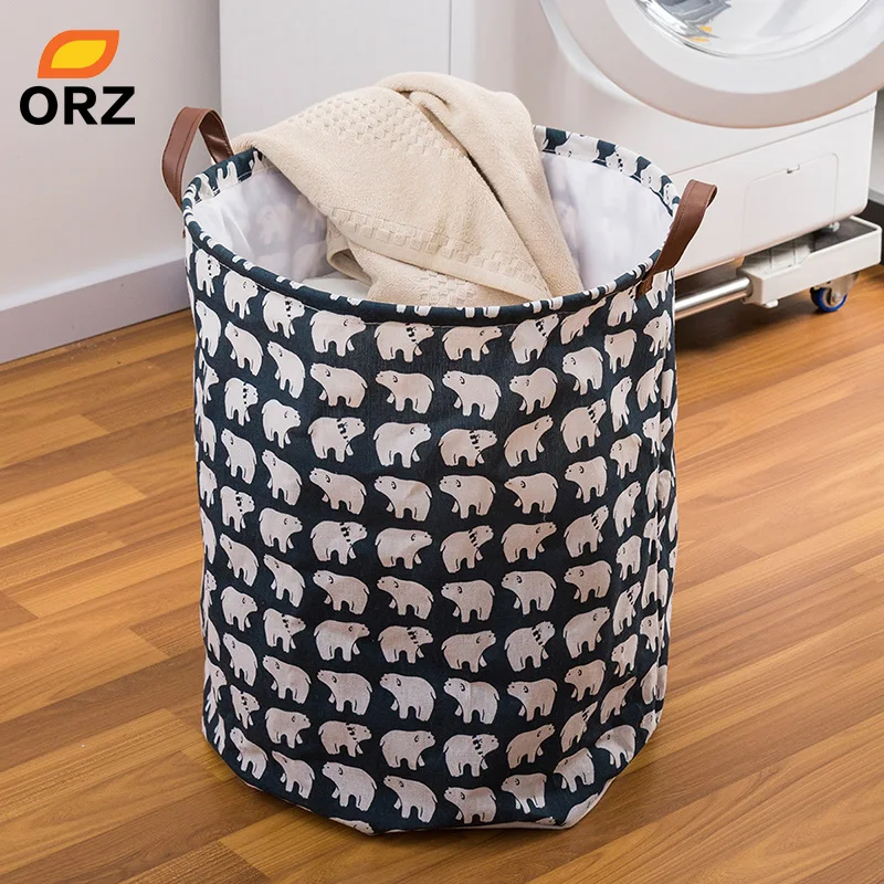 ORZ Large Laundry Basket 65L Bathroom Organizer Storage Basket for Toys