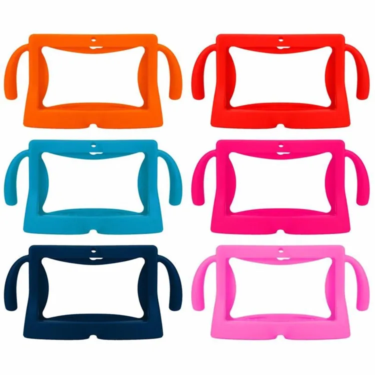 

Soft Silicone Tablet Case Shockproof Protector Cartoon Border Style 7" Anti-Dust Cover for Android 7inch Q88 Tablet PC For Kids