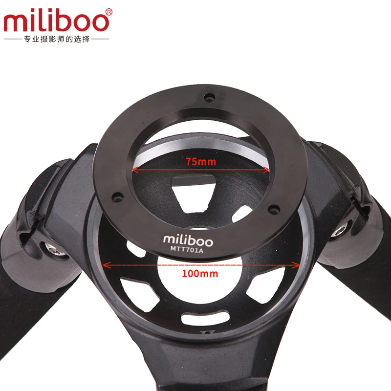 US $299.00 Miliboo MTT701B Without Head Carbon Fiber Tripod Stand For Professional DSLR Camera Load 25 Kg Max Height 1605cm625