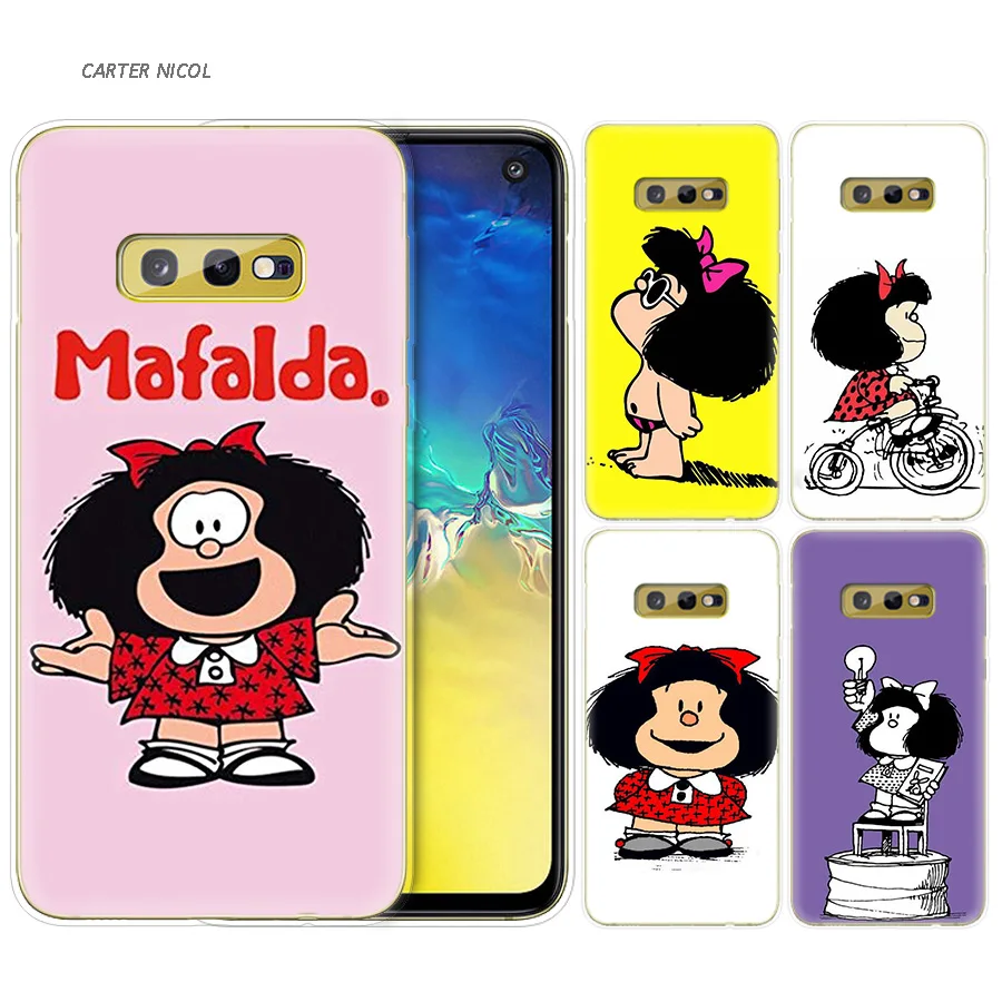 

Silicone Case for Samsung Galaxy S10 S10e S8 S9 J4 J6 A6 A8 Plus 5G M30 M20 M10 A50 A30 A10 Cover Mafalda