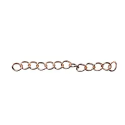 DoreenBeads сплав на железной основе расширителя цепи для ювелирных изделий Цепочки и ожерелья браслет из розового золота цепи DIY Выводы 5 см (2 ")