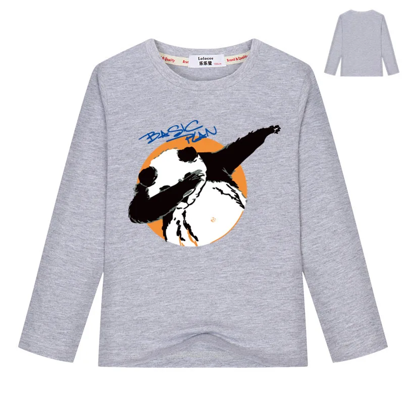Футболка с длинными рукавами для мальчиков футболки с 3D-принтом «Мопс», «панда», «Единорог», хлопковая детская одежда для девочек футболки 8, 10, 12, 14 лет