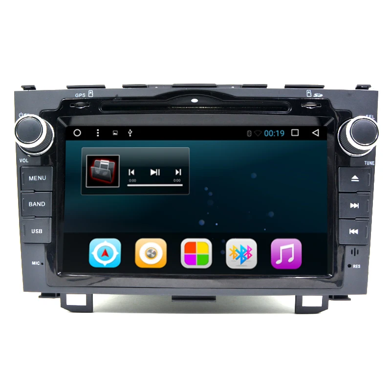 Best latest 2Din 4G WIFI BT SWC Android7.1 Car Stereo Radio for CRV stereo Player GPS Navi HeadUnit for Honda CR-V DVR reverse camera 1