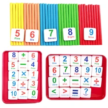 Детские математические игрушки арифметические счетная палочка Магнитная Математика обучающая помощь количество детей детский сад развивающие игрушки подарки