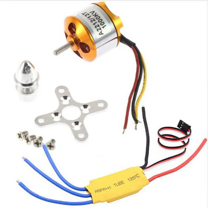 

Basic Motor A2212 1000KV Brushless Motor With 30A ESC for Quadcopter DIY Model Accessories Parts Multicopter 450X525