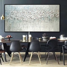 Paleta de pinturas à mão artix pop, faca grossa pintura a óleo em tela, pintura abstrata para parede, sala de estar, casa decoração