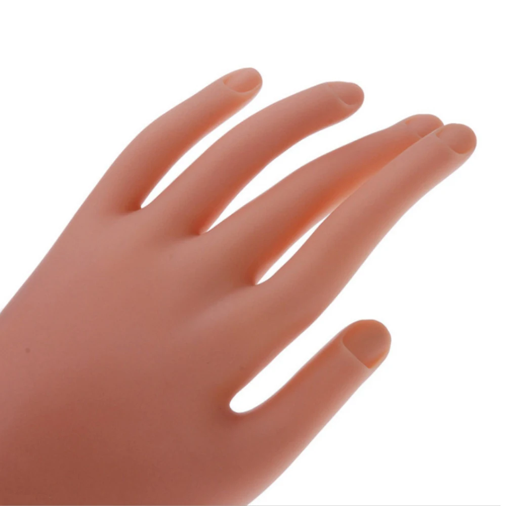 Регулируемая практическая ручная модель мягкая ложная рука дизайн ногтей салон сгибаемый манекен лак для ногтей ручная практика DIY Инструменты для маникюра