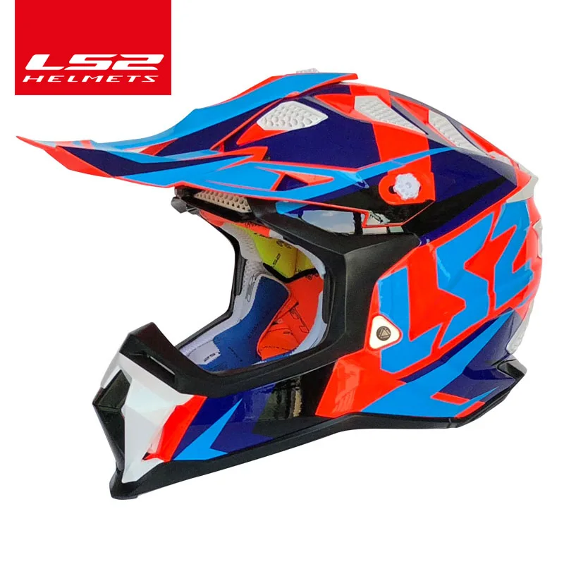 LS2 SUBVERTER внедорожный шлем мотошлем moto cross LS2 MX470 кПа мото rcycle шлемы - Цвет: 9