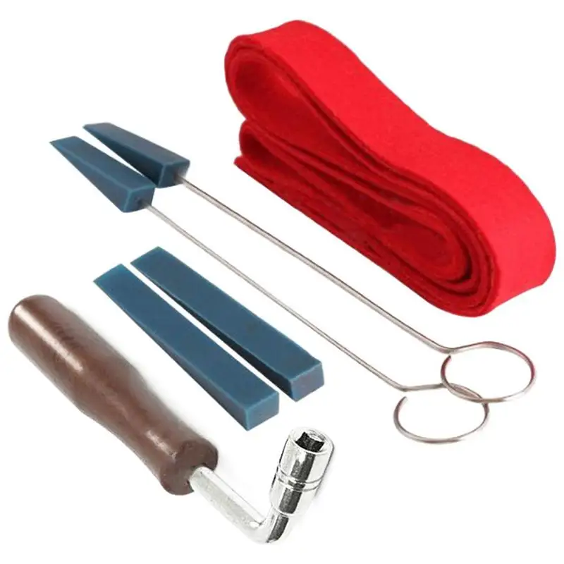 

6pcs/set Professional Piano Tuning Mute Kit Tuning Hammer Lever Tuner Star Head & Mute Kit Piano Tuning Tools