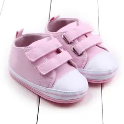 4 цвета холст детская обувь резиновая подошва Повседневное обувь для девочек 11-14 см для малышей кроссовки 3 ~ 15 м новорожденных первый
