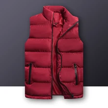 Бренд woodvoice мужские жилетки однотонное тонкое пальто куртки без рукавов мужские повседневные зимние жилеты мужские повседневные утепленные пальто 6XL