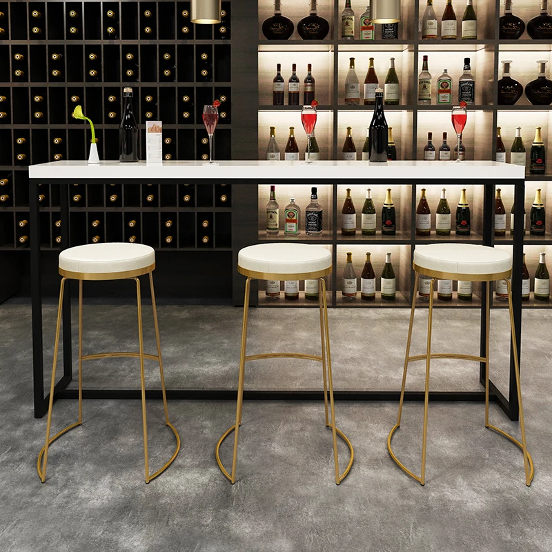 45 см/65 см/75 см Nordic бар барный стул творческий стул в стиле кофе золотой высокий табурет простой обеденной стул кованого железа