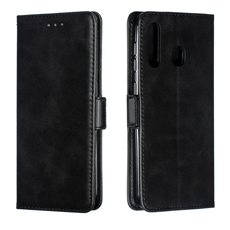 Flip Leather Phone Case Samsung Galaxy A50 A30 A70 A40 A20 A10 M10 M20 Case cover Portable Wallet Solid color With lanyard Cover Coque35