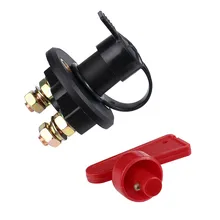 Interrupteur de batterie, noir + rouge, 400a, 60V, 1500 vac1 min isolateur, déconnexion, coupure de puissance, batterie de voiture et camion automobile 19Y20