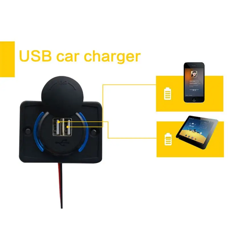 Мини Портативный двойной usb порт зарядки разъем автомобильное зарядное устройство для мобильных телефонов и планшетов gps навигационные устройства