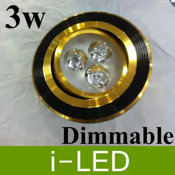 

10pcs/lot Free shipping 3W LED 3*1W down light ceil lamp lighting downlight aluminum one-piece lens 110V 220V promotion