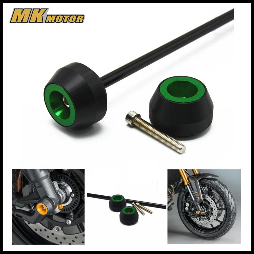 

MKLIGHTECH CNC Modified Front & Rear Wheel Fork Axle Sliders Cap Crash Protector For Z900RS Z 900RS 2018