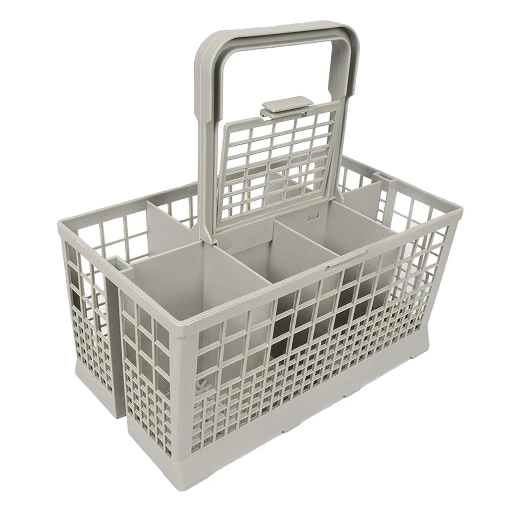 8 Slot Dishwasher Cutlery Basket Cage Spoon Rack Universal with Handle Lid for Kitchen Hotel 8 Slot Dishwasher Cutlery Basket Cage Spoon Rack Universal with Handle Lid for Kitchen Hotel