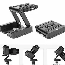 Складной Z гибкий, наклоняющийся головка БЫСТРОРАЗЪЕМНАЯ пластина и уровень духов для штатива камеры