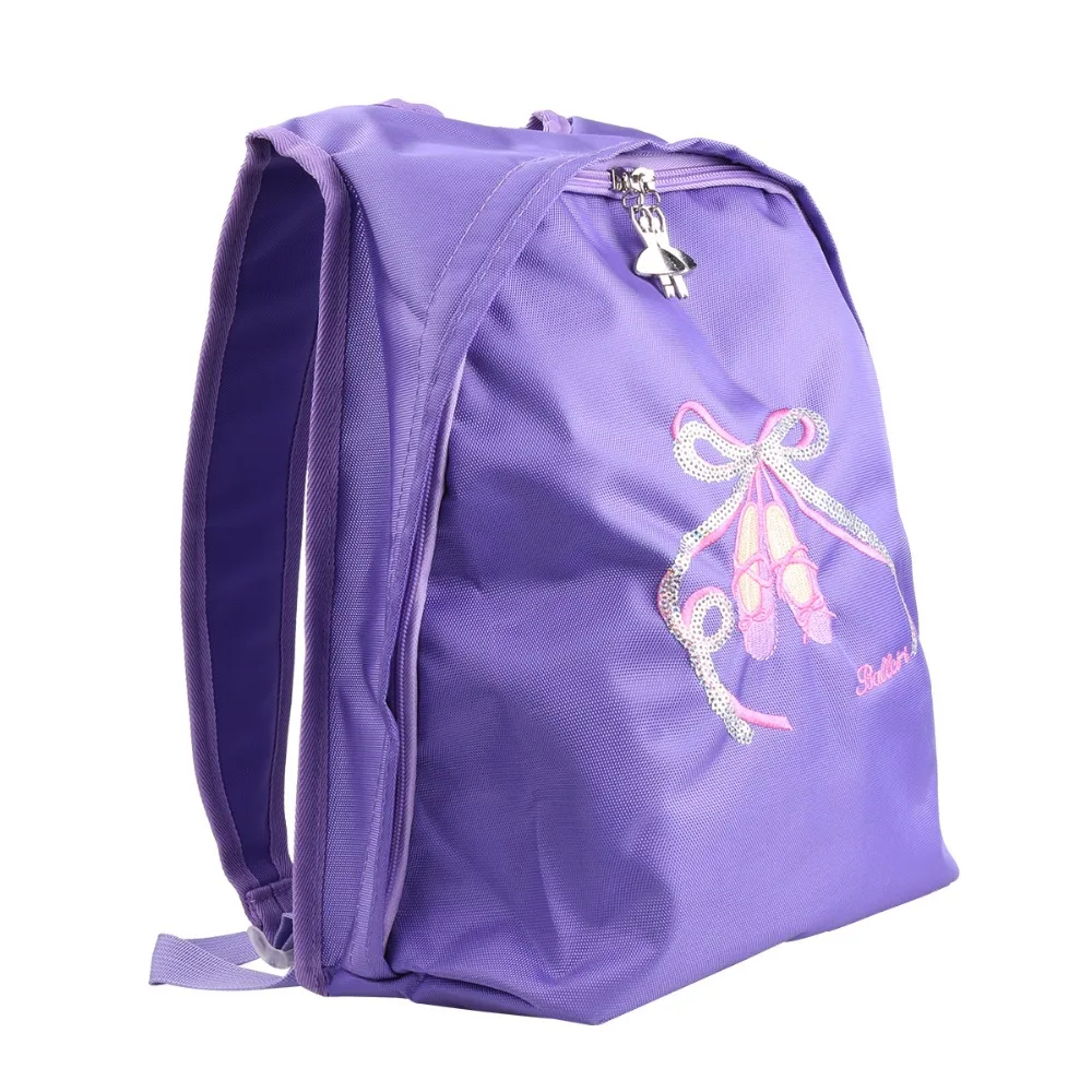 iiniim Kids Girls Students School Backpack Ballet Dance Bag Embroidered Ballerina Dancing Shoulder Bag
