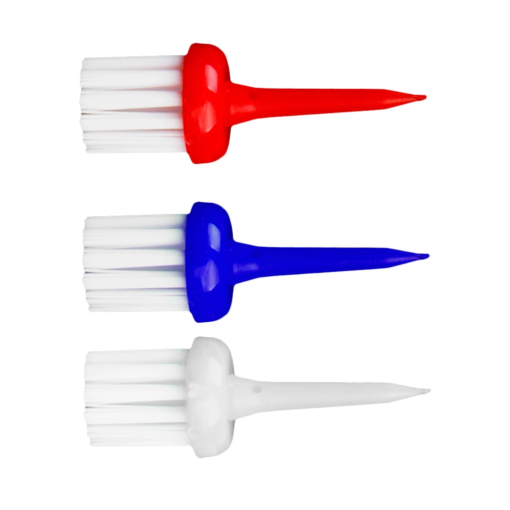 Perfeclan 2 Packs of 3 Brush-t Golf Tees Driver - 6pcs brush tees - 52/62mm Height Golf Brush Driver  