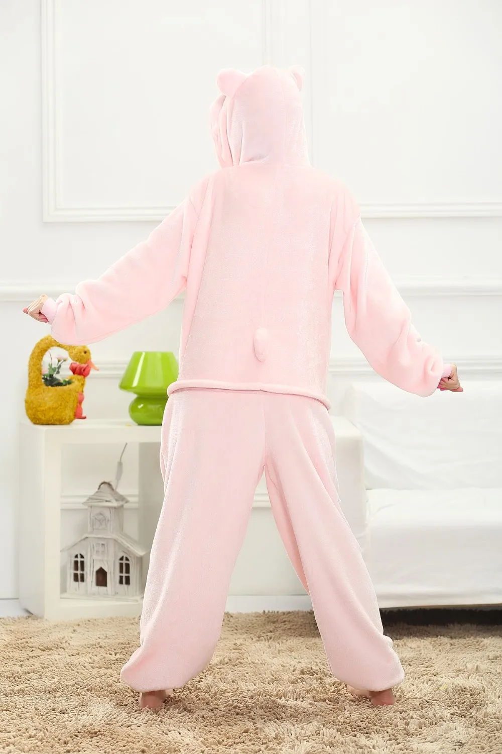 BALCONY & FALCON Pijama de franela unisex con diseño de animal 