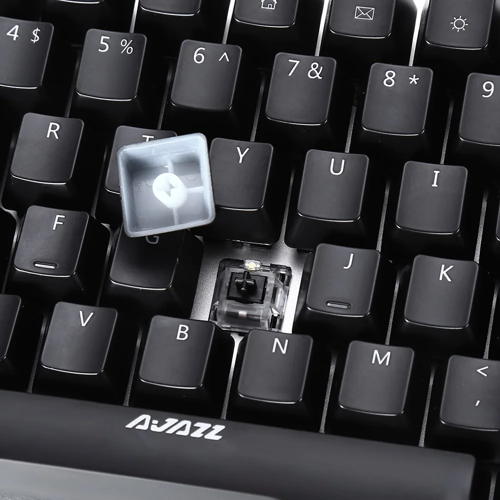 Оригинальный Ajazz AK33 подсветка Mechaincal игровая клавиатура синий переключатель 82