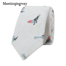 6 см Мужские аксессуары цветочный узор Птицы Галстуки жаккардовые свадебные галстуки для мужчин хлопок и лен шеи галстуки Gravats подарок
