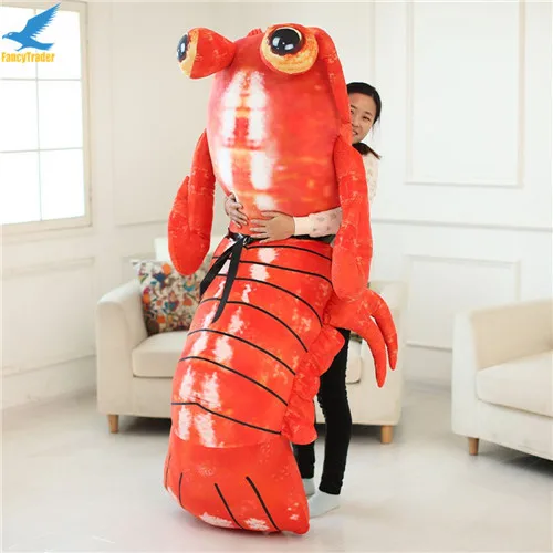 Fancytrader Jumbo Pop Anime Mantis Shrimp Plush Toy Giant Stuffed Soft Simulated Sea Animals Lobster Doll for Adult and Children (2)
