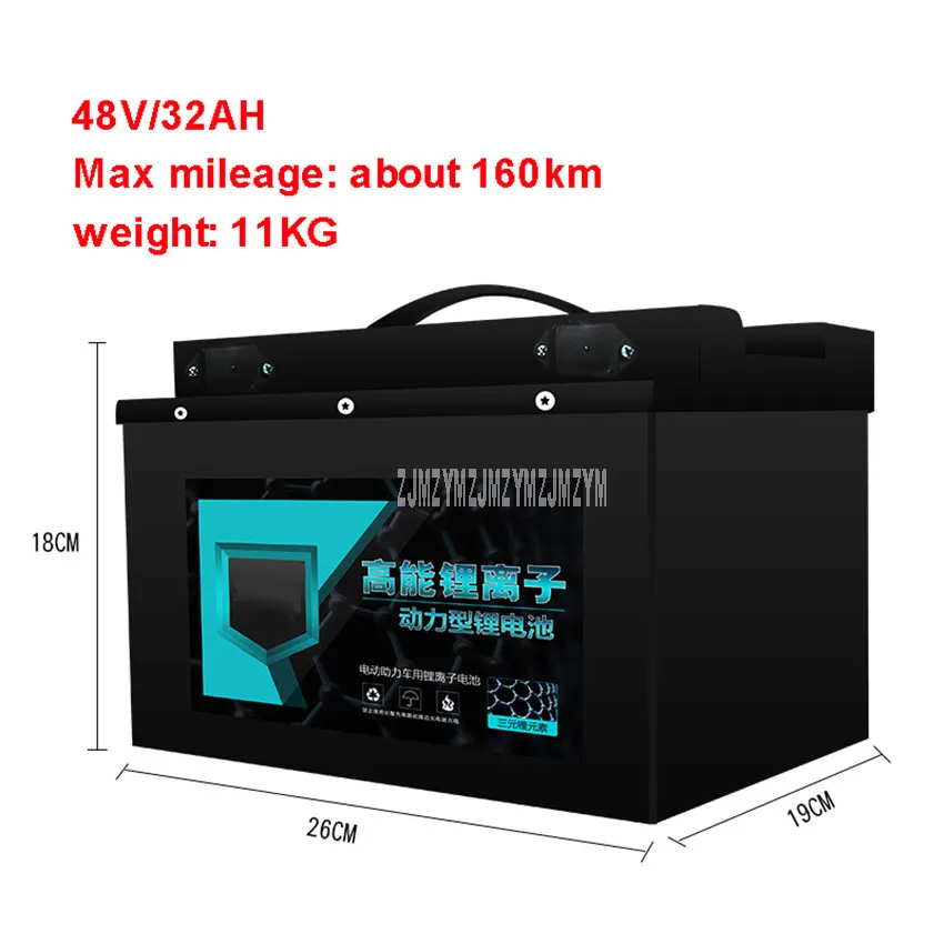 Clearance 48V 32AH Electric Bike 18650 Lithium Battery For 800-1200W Motor Professional Ebike Electric Bicycle Battery Max Mileage 160km 3