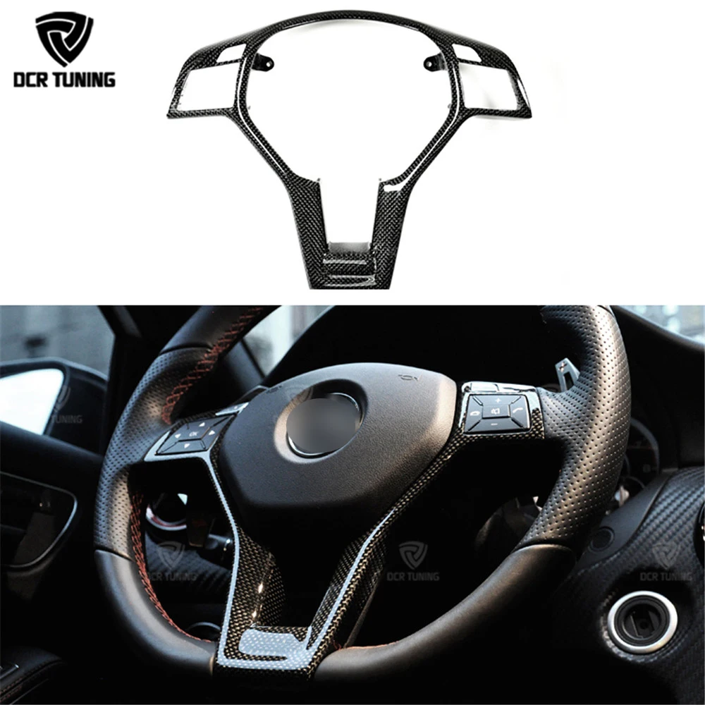 For Mercedes - Benz W176 W204 W117 W212 W207 W218 R172 R231 X204 Carbon Fiber Steering Wheel Trim cover only fit AMG For Mercedes - Benz W176 W204 W117 W212 W207 W218 R172 R231 X204 Carbon Fiber Steering Wheel Trim cover only fit AMG