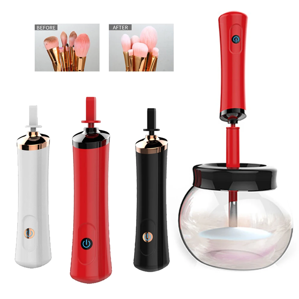 

Makeup Brush Cleaner Silicone Brushes Cleaner Dryer Washing Cleaner for Brush Clean Cosmetic Make Up Brushes Cleaner Machine