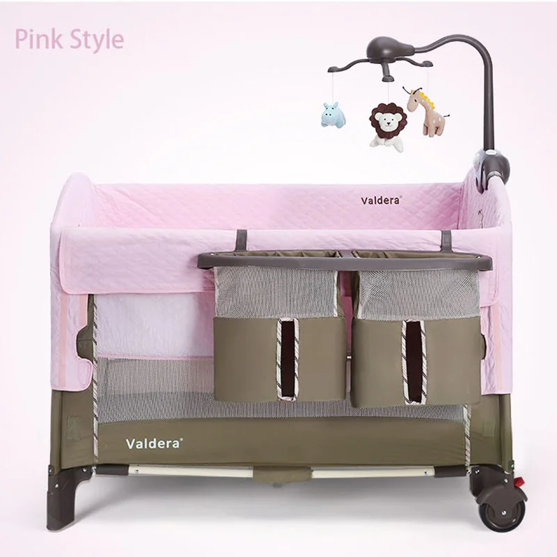  Baby Cribs Valdera baby game bed Foldable multifunctional newborn beds variable table BB crib