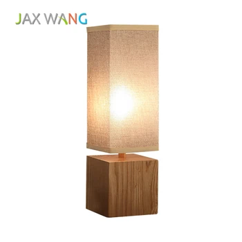 

Retro Simple Bedroom Bed Led Table Lamp Japanese Style Creative Personality Decorative Square Table Light Home Lighting Home