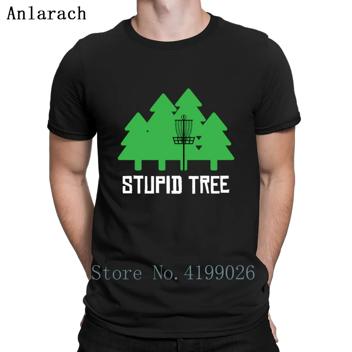 Stupid Tree Disc Golf Disc Outdoor Game Forest T Shirt Anti-Wrinkle Knitted Humor Unisex S-XXXXXL Cotton Spring Autumn Shirt