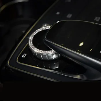 

Car multimedia knob decorative ring / multimedia control knob cover For Mercedes Benz C class w205 GLC Class E Class W213