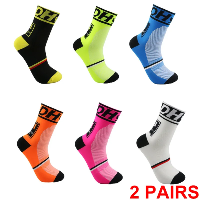 DH SPORTS Professional Cycling Socks Anti sweat Sports Socks Men Women